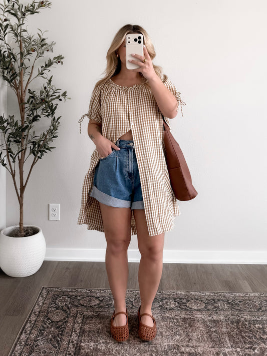 Spring Harvest Gingham Dress