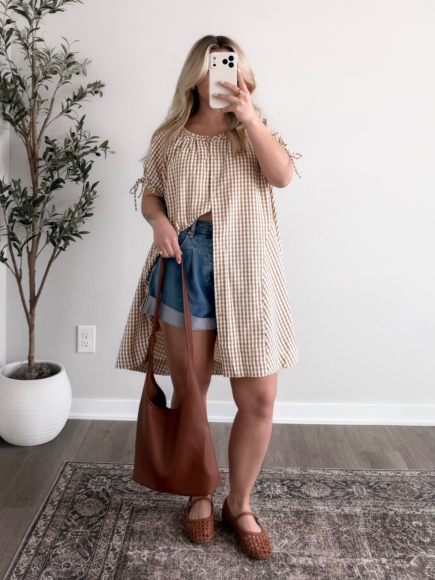 Spring Harvest Gingham Dress