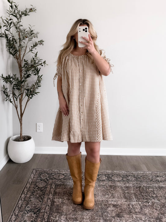 Spring Harvest Gingham Dress
