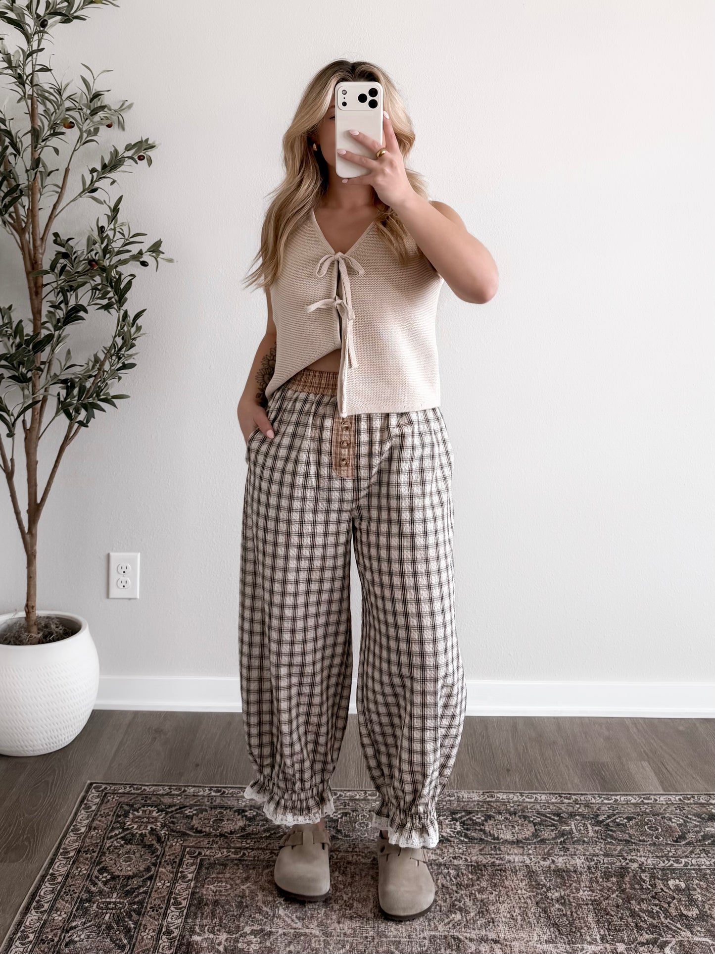 Margot Lace Grid Pant