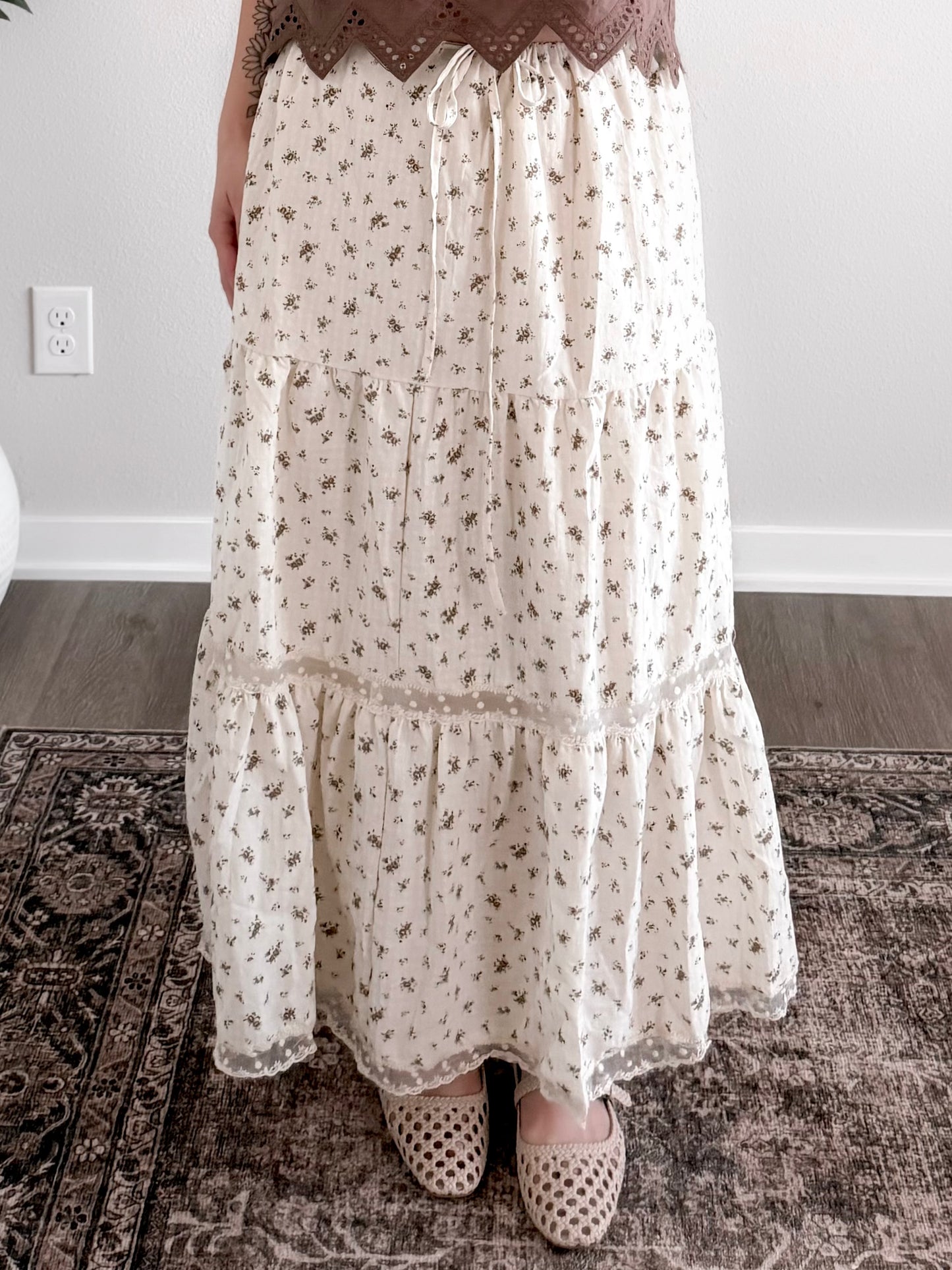 Buttercup Bloom Midi Skirt