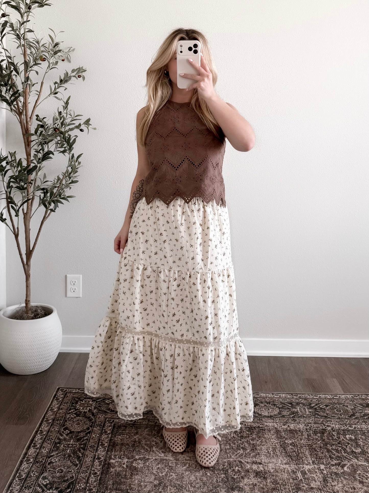 Buttercup Bloom Midi Skirt