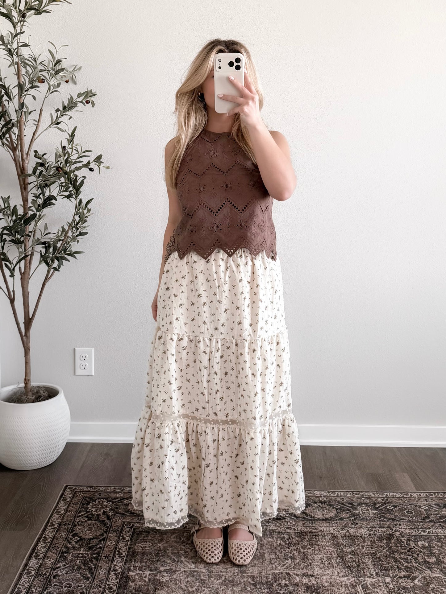 Buttercup Bloom Midi Skirt