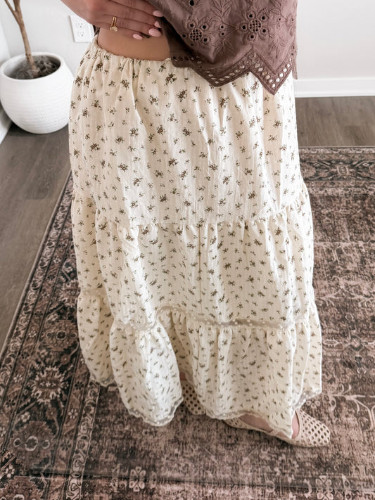 Buttercup Bloom Midi Skirt