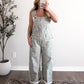 Spotted Barrel Overalls / Sage-Cream
