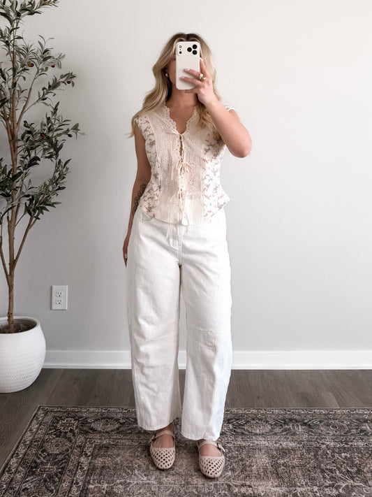 Petal Pop Lace Floral Top