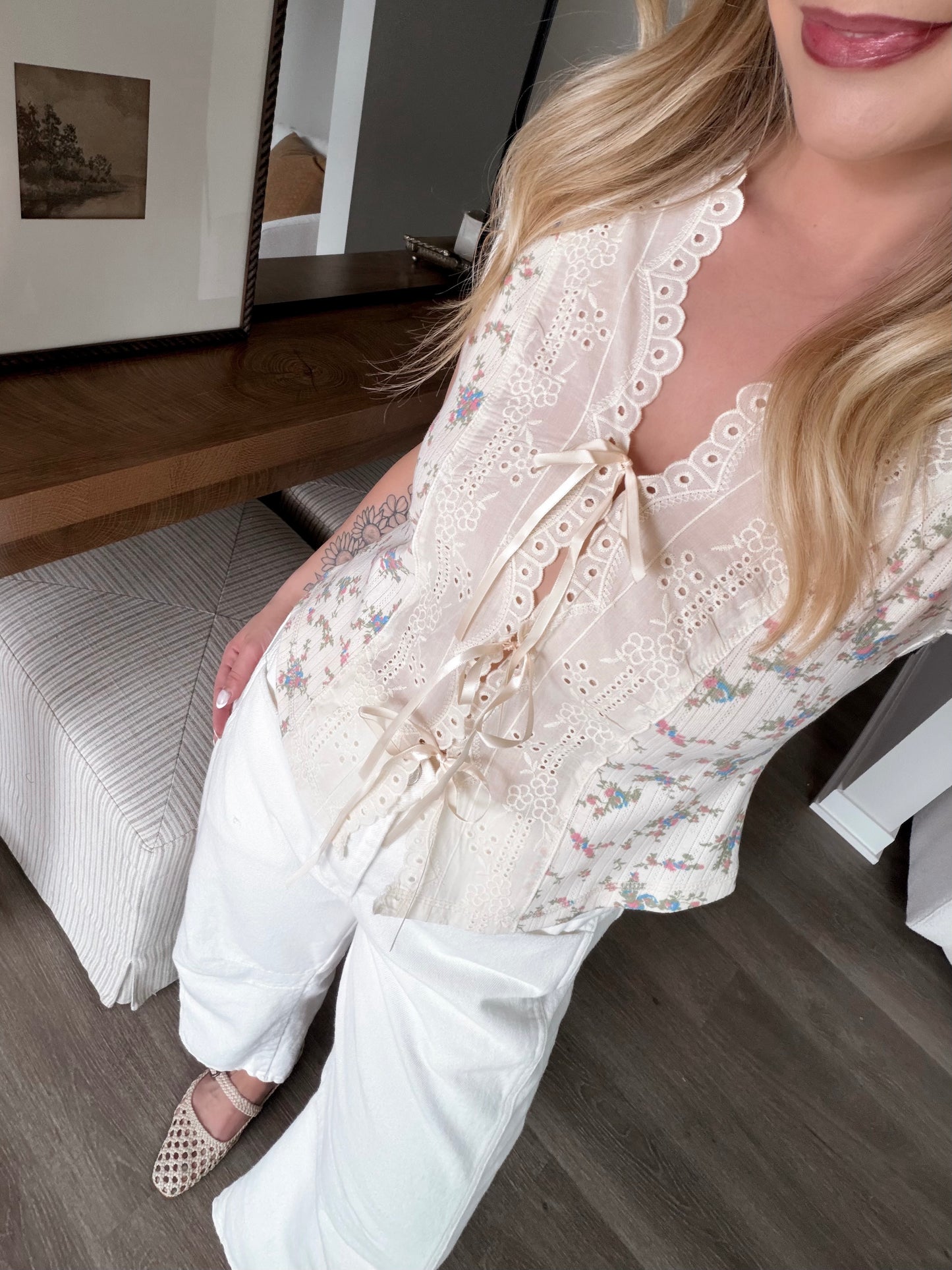 Petal Pop Lace Floral Top