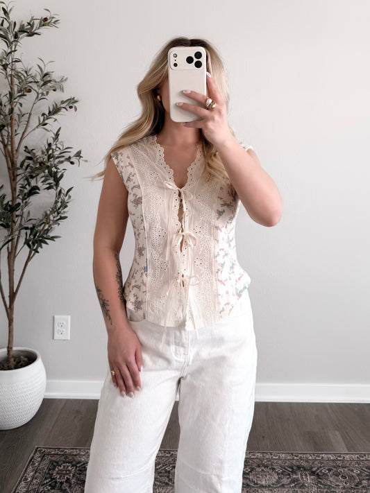 Petal Pop Lace Floral Top
