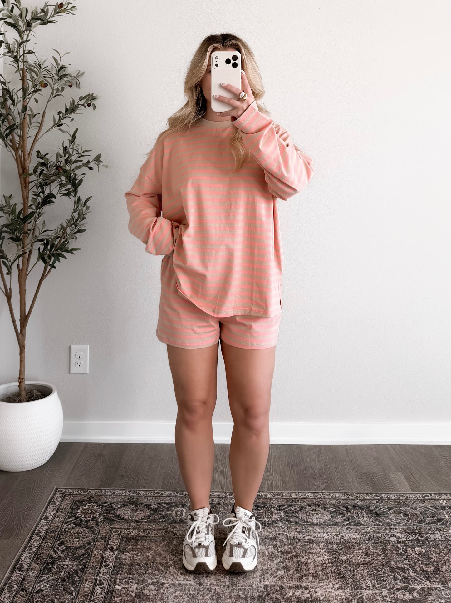 Rise & Shine Striped Lounge Set