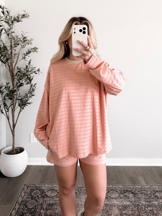 Rise & Shine Striped Lounge Set