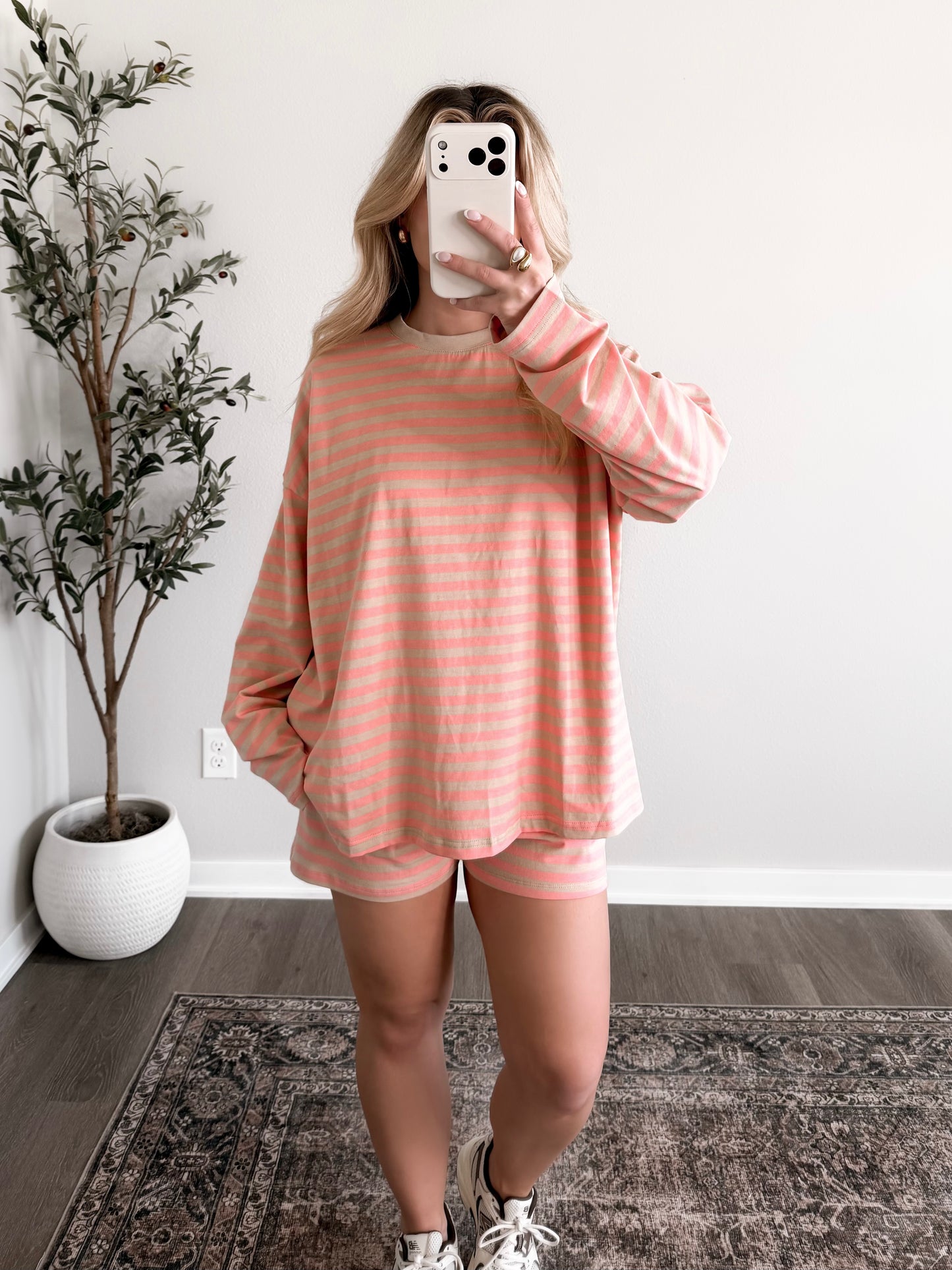 Rise & Shine Striped Lounge Set