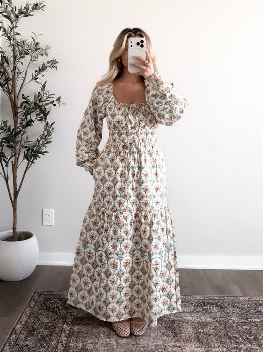 Tea Time Floral Maxi Dress