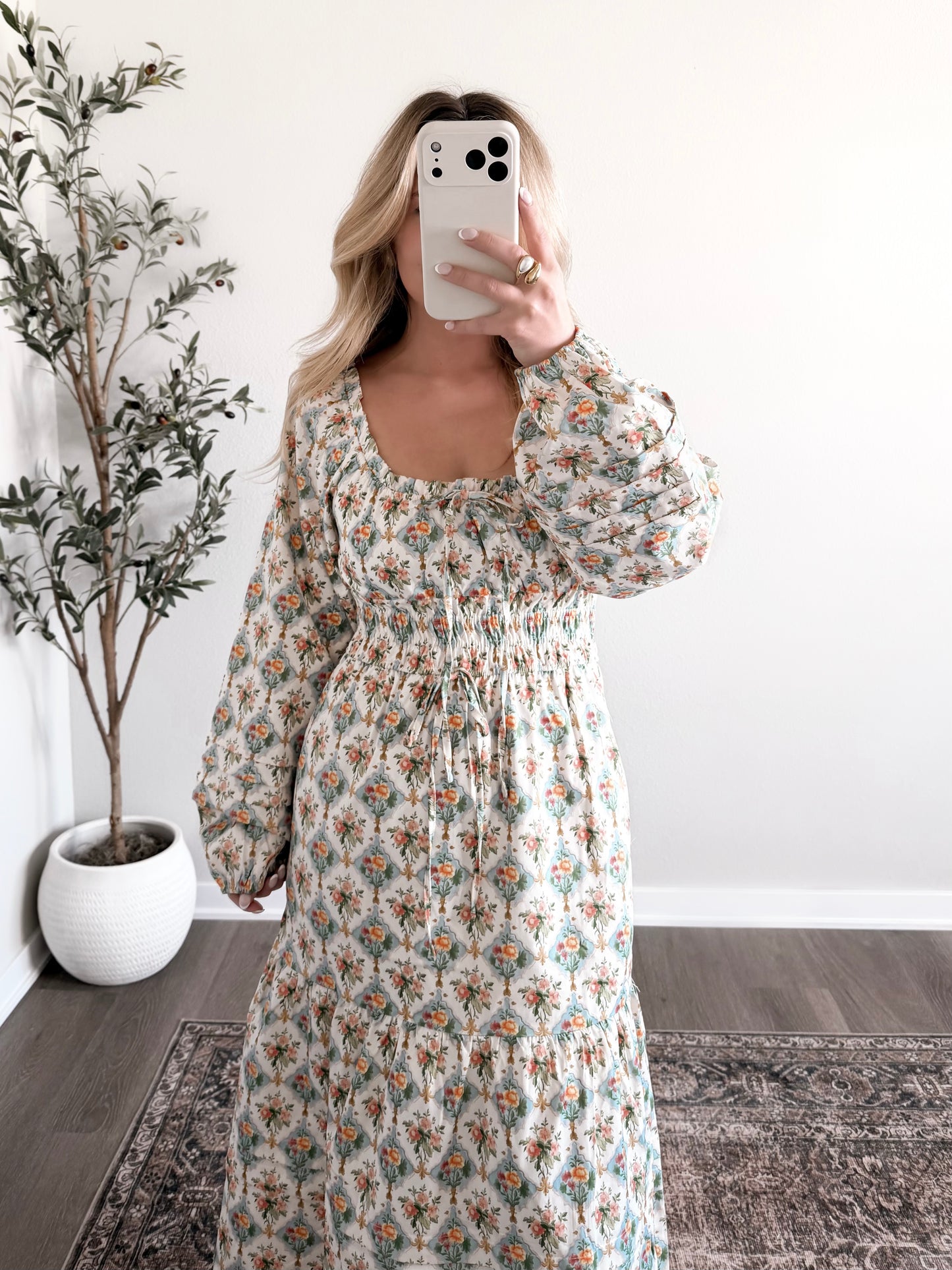 Tea Time Floral Maxi Dress