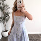 Lavender Spritz Floral Midi Dress