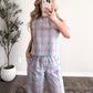 Pastel Picnic Plaid Pant Set