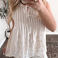 Little Charm Pintuck Dot Top / Final Sale