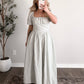 Sunday Sweet Gingham Maxi Dress / Sage (Restocking 3.09)