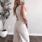 Better Off Lace Tie Back Top / White