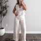 Better Off Lace Tie Back Top / White