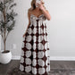 Golden Shore Crochet Midi Dress