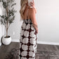 Golden Shore Crochet Midi Dress