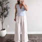 Better Off Lace Tie Back Top / Bluebell