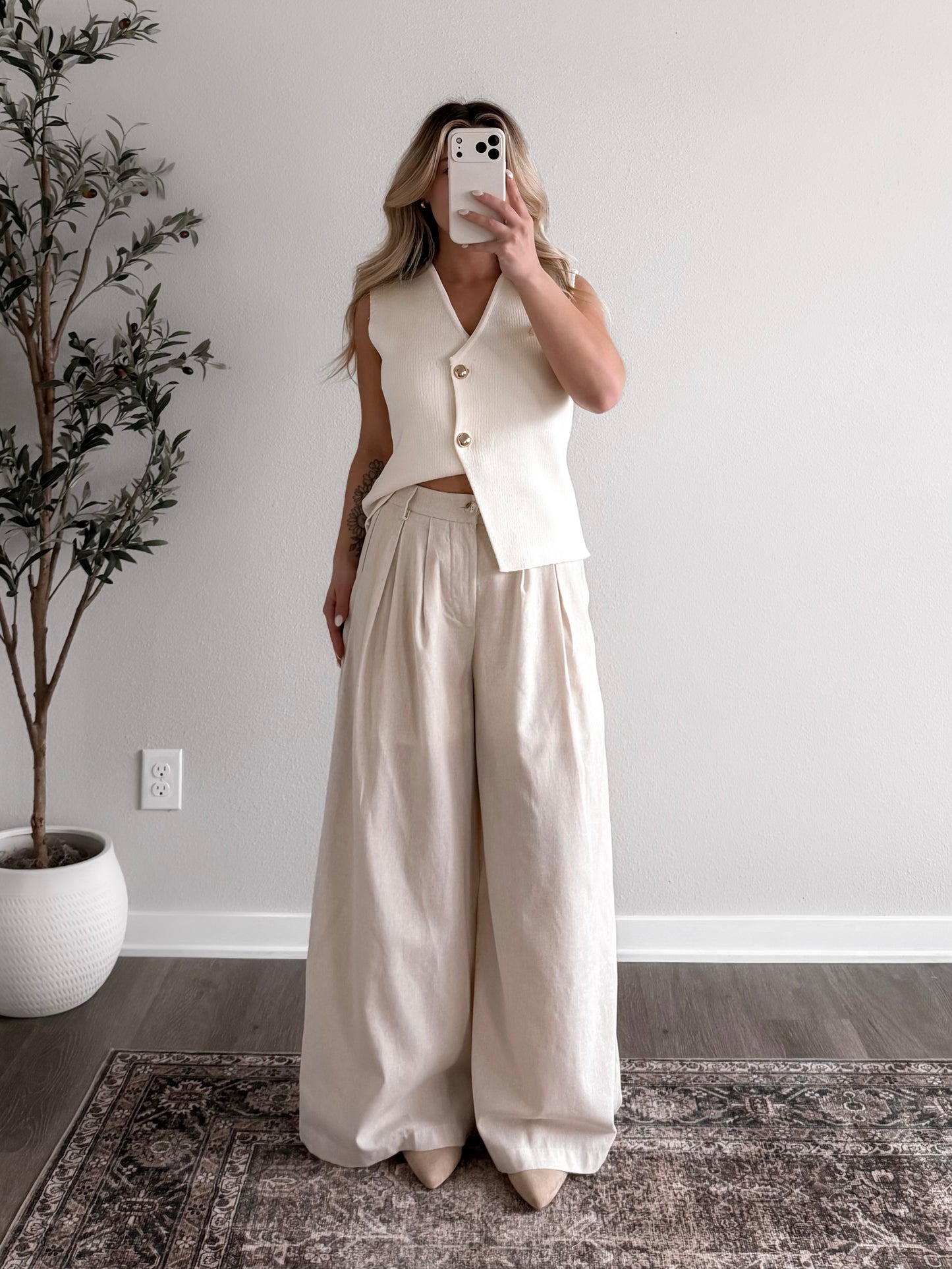 Executive Gold Button Knit Vest