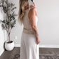 Soft Coast Linen Button Top / Natural