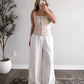 Soft Coast Linen Button Top / Natural