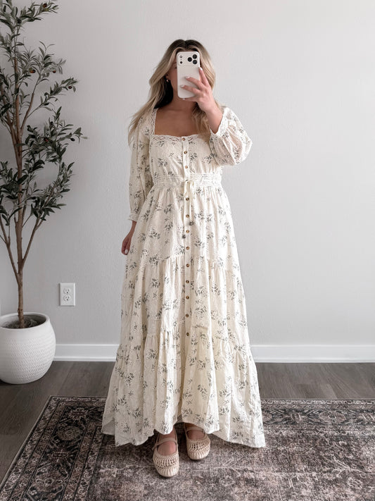 Honey Field Floral Maxi Dress