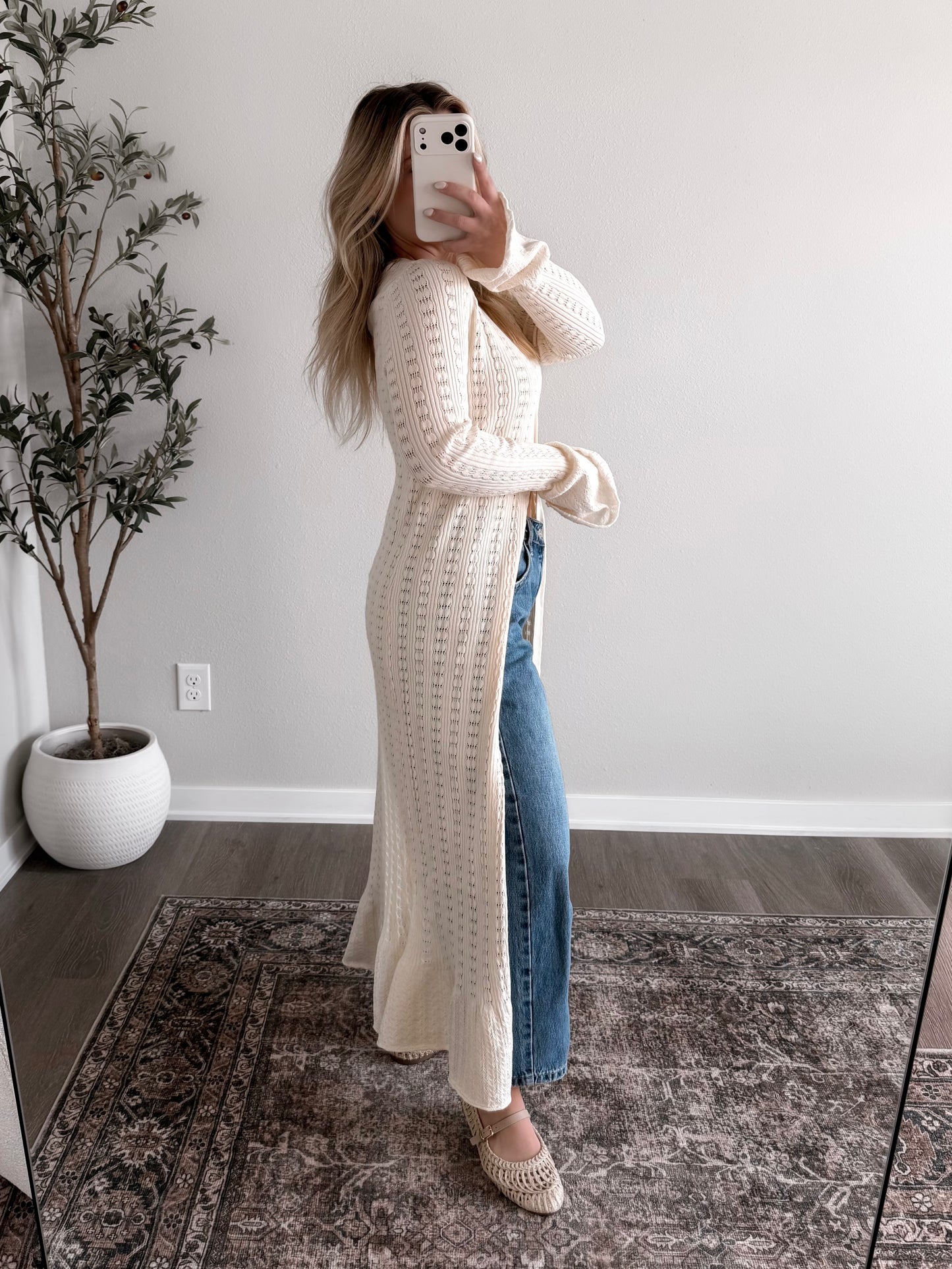 Barefoot Knit Maxi Cardigan