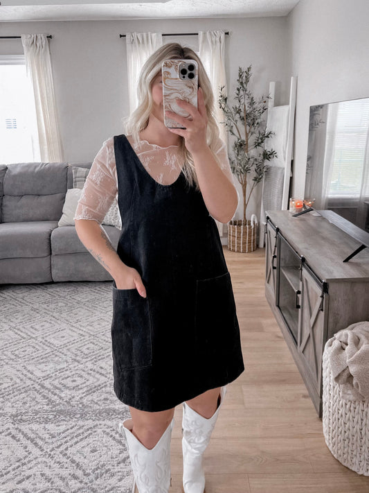 Brooks Denim Overall Dress Final Sale