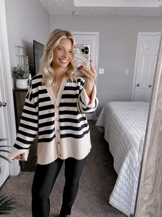 It Girl Fall Striped Sweater Final Sale