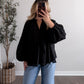 Vivian Relaxed Black Blouse