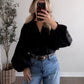 Vivian Relaxed Black Blouse