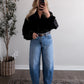 Vivian Relaxed Black Blouse
