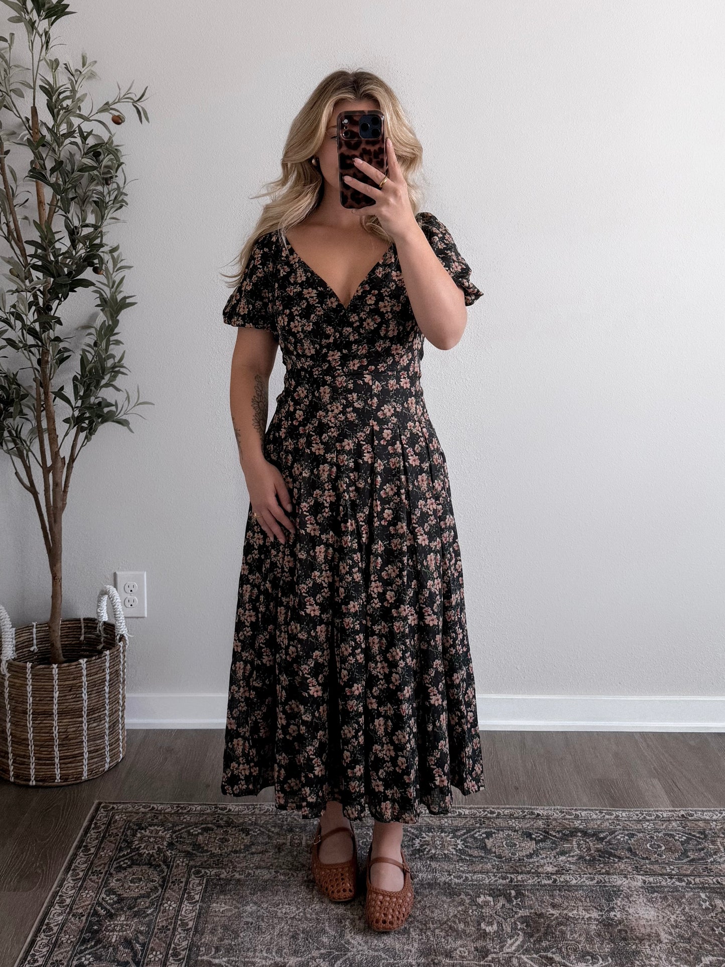 Arden Floral Midi Dress