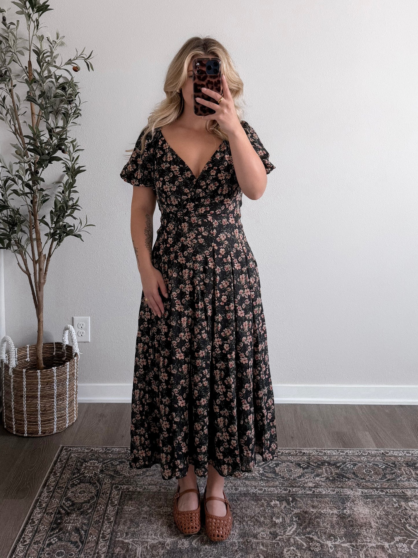 Arden Floral Midi Dress