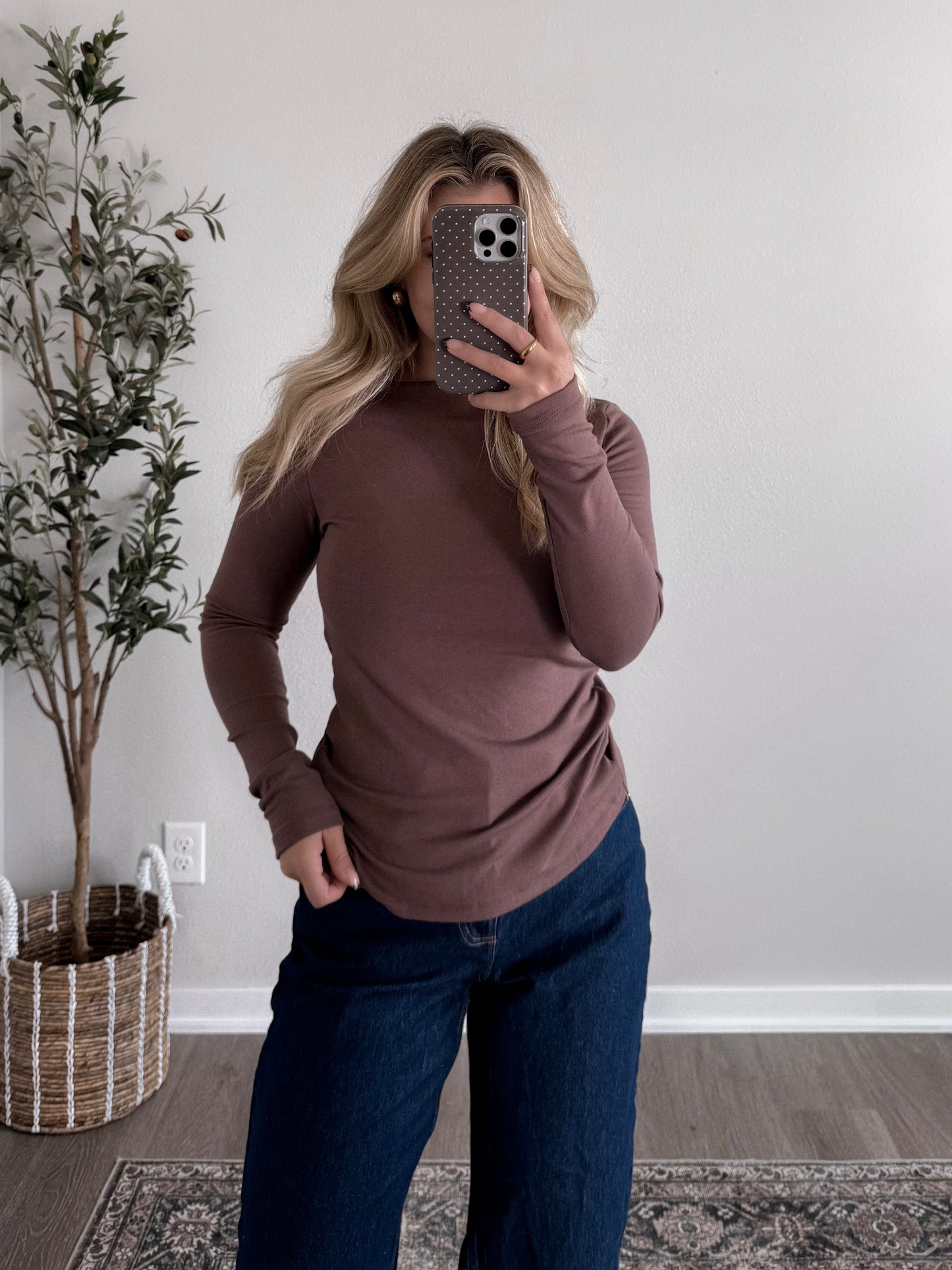 Classic Boat Neck Basic / Mocha