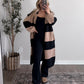 Autumn Haze Striped Cardigan