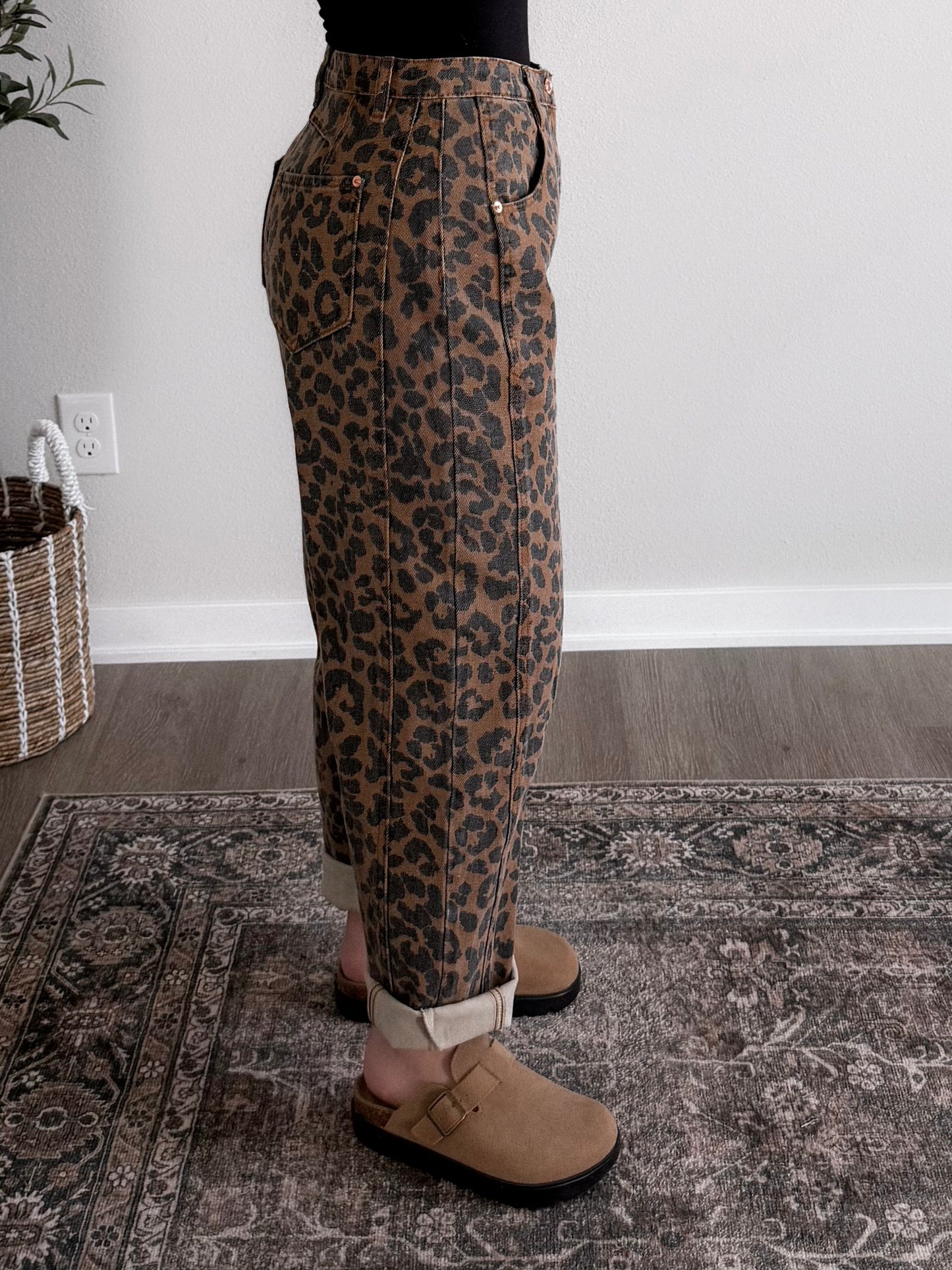 Lynx Leopard Barrel Jeans