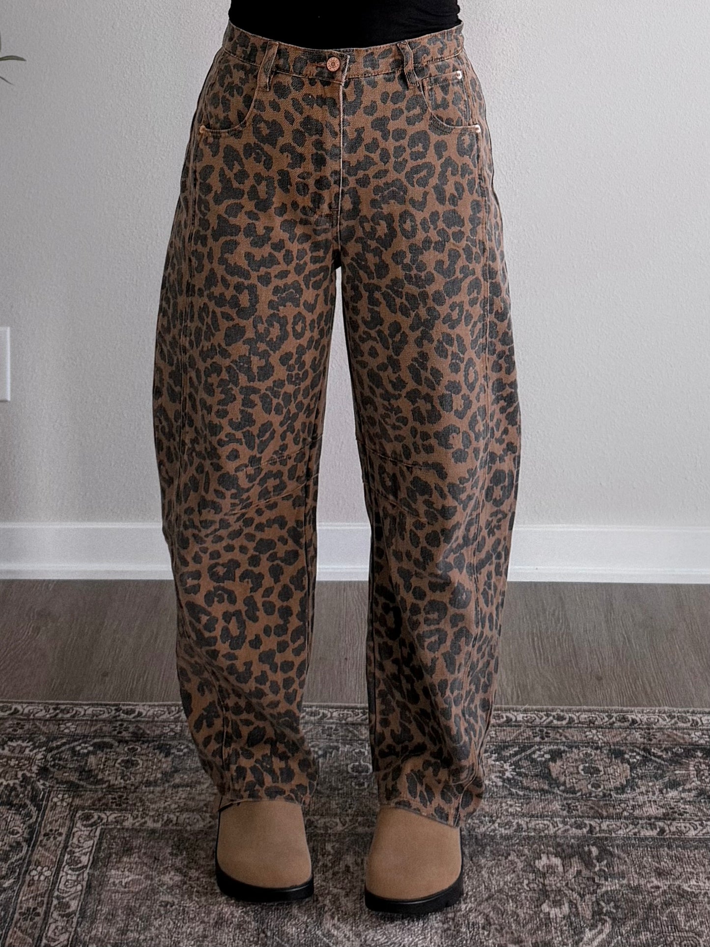 Lynx Leopard Barrel Jeans