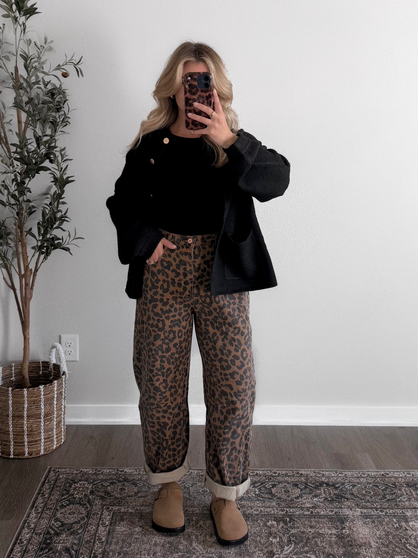 Lynx Leopard Barrel Jeans