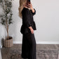 Threadline Quilted Set/ Black