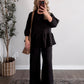 Threadline Quilted Set/ Black
