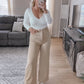 The Goldie High Rise Stretch Wide Leg Denim Final Sale