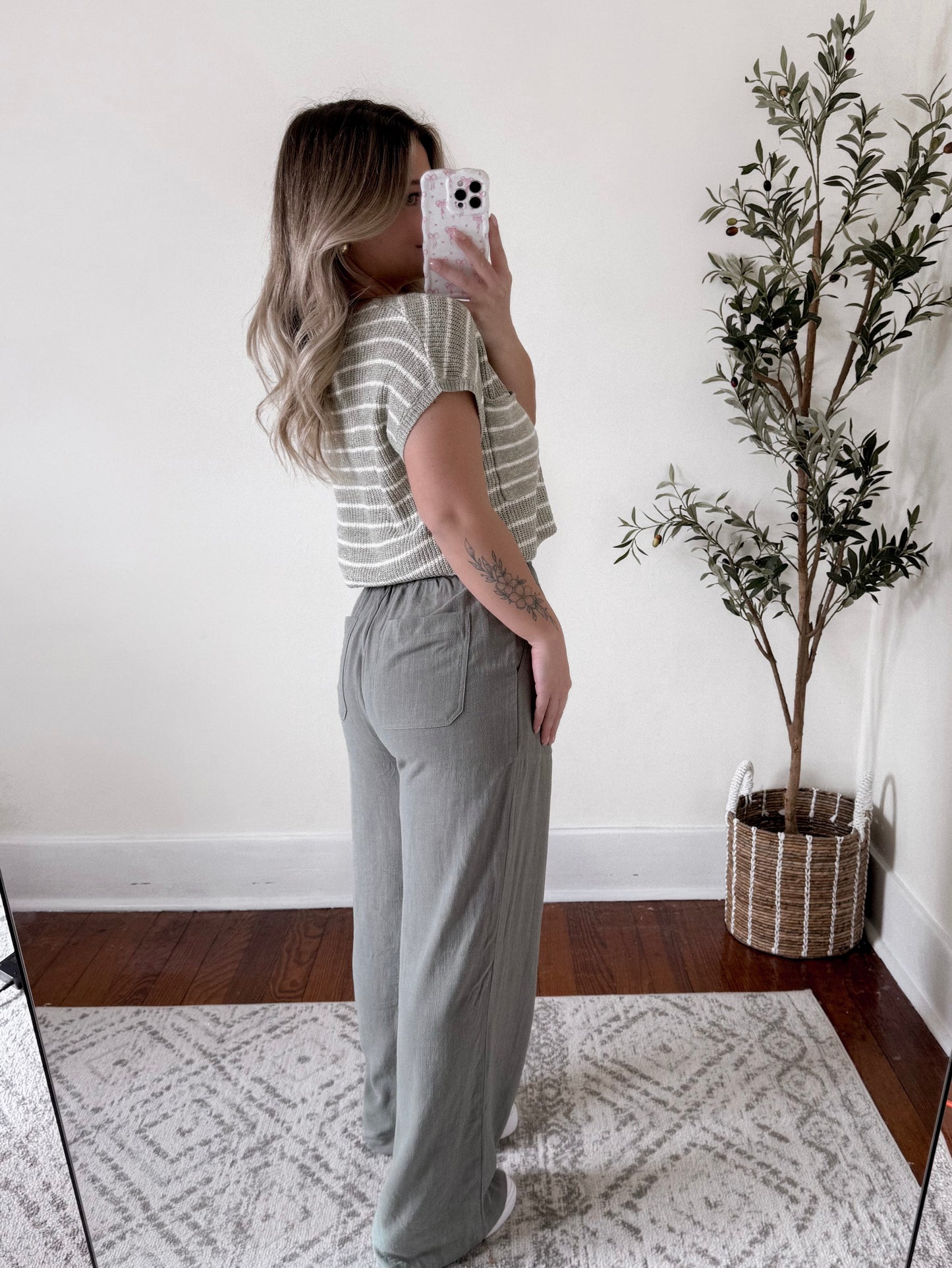 Lora Linen Straight Leg Pant