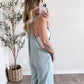 Mom Approved Linen Jumpsuit / Dusty Blue