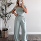 Keeping It Casual Top / Seafoam