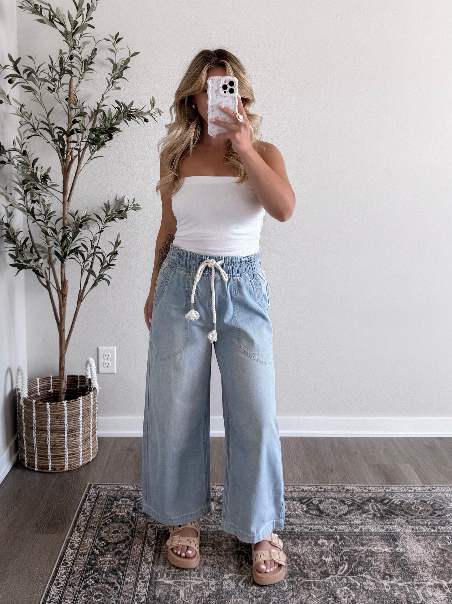 Junie Denim Wide Leg Pant